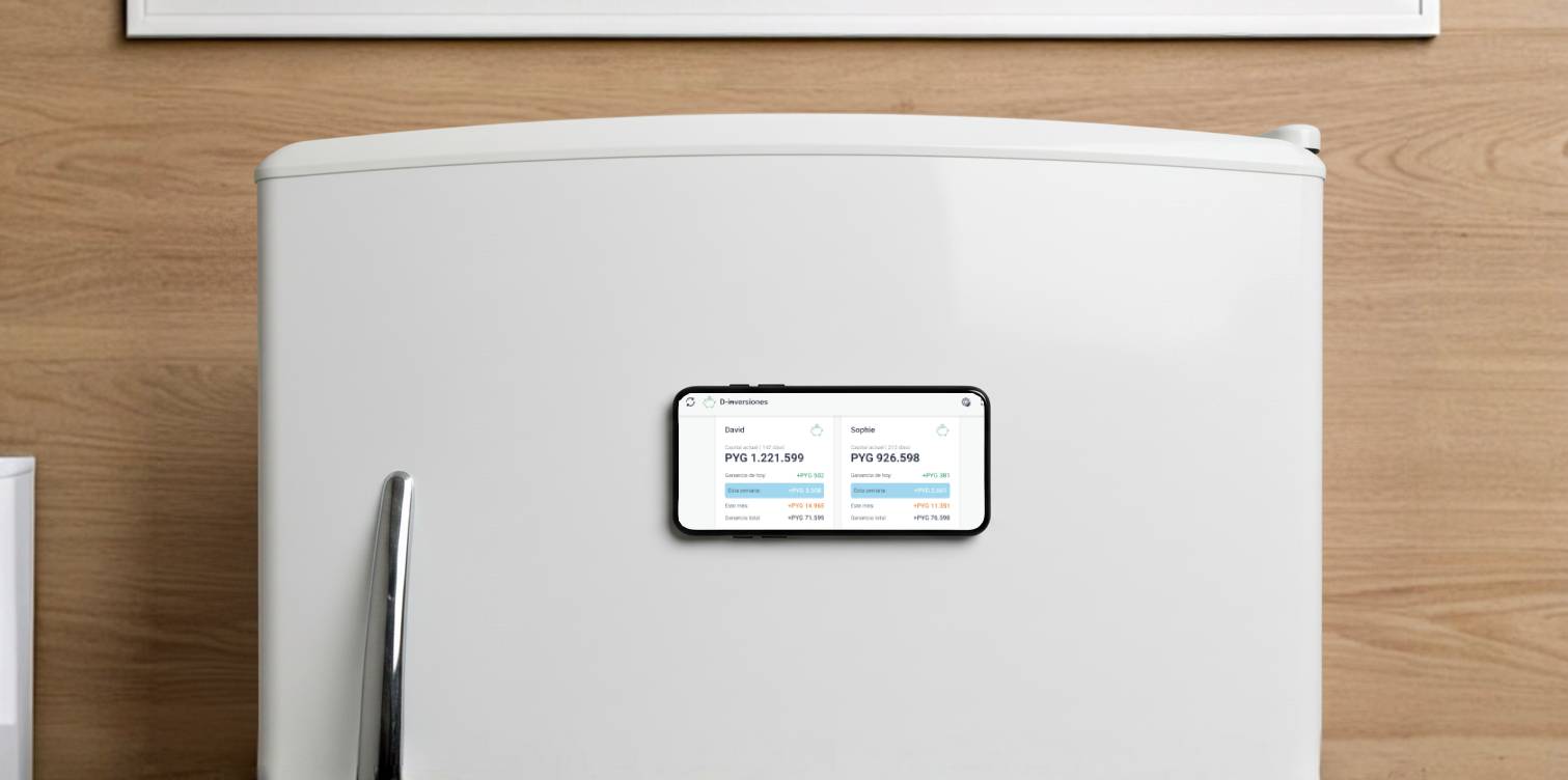 El teléfono instalado en la heladera
