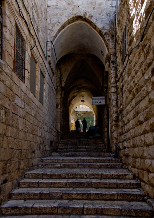 Calle de Jerusalem Antigua, el barrio Arabe.